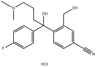 4-[4-(Dimethylamino)-1-(4-fluorophenyl)-1-hydroxybutyl]-3-(hydroxymethyl)benzonitrile hydrochloride