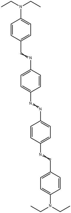 4,4'-Bis[[[4-(diethylamino)phenyl]methylene]amino]azobenzene Struktur