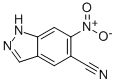 6-NITRO-1H-INDAZOLE-5-CARBONITRILE Struktur