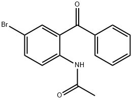 N-(2-Benzoyl-4-bromophenyl)acetamide Struktur