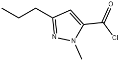 1H-Pyrazole-5-carbonyl chloride, 1-methyl-3-propyl- (9CI) Struktur