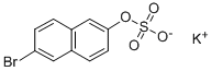 6-BROMO-2-NAPHTHYL SULFATE, POTASSIUM SALT Struktur