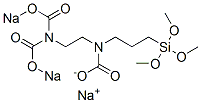 [2-[[3-(Trimethoxysilyl)propyl][(sodiooxy)carbonyl]amino]ethylimino]bis(formic acid sodium) salt Struktur