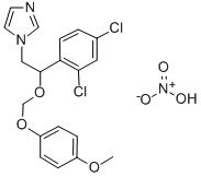 1-(2-(2,4-Dichlorophenyl)-2-((4-methoxyphenoxy)methoxy)ethyl)-1H-imida zole nitrate Struktur