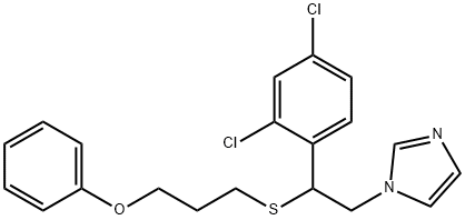 1-(beta-(Phenoxypropylthio)-2,4-dichlorphenaethyl)-imidazol [German] Struktur