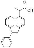 5-Acenaphtheneacetic acid, alpha-methyl-1-phenyl- Struktur