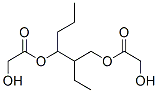 2-ethyl-1-propyl-1,3-propanediyl bis(hydroxyacetate) Struktur