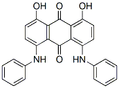 1,8-dihydroxy-4,5-bis(phenylamino)anthraquinone Struktur