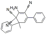 2-Amino-6-methyl-4,6-diphenyl-2,4-cyclohexadiene-1,1,3-tricarbonitrile Struktur