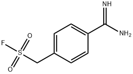 (4-amidinophenyl)methanesulfonyl fluoride Struktur