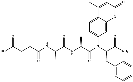 SUC-ALA-ALA-PHE-AMC Struktur