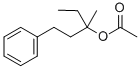 BETA PHENYL ETHYL METHYL ETHYL CARBINYL ACETATE Struktur