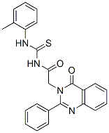 N-[(2-methylphenyl)thiocarbamoyl]-2-(4-oxo-2-phenyl-quinazolin-3-yl)ac etamide Struktur