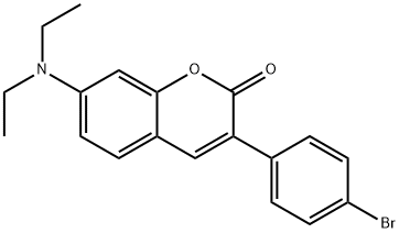 3-(4-Bromophenyl)-7-diethylamino-chromen-2-one Struktur