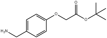 2-[4-(Aminomethyl)phenoxy]acetic acid tert-butyl ester Struktur