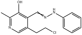 5-(2-Chloroethyl)-3-hydroxy-2-methyl-4-pyridinecarbaldehyde phenyl hydrazone Struktur