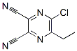 5-Chloro-6-ethyl-2,3-pyrazinedicarbonitrile Struktur