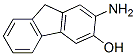 2-Amino-9H-fluoren-3-ol Struktur