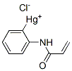 ((N-acryloylamino)phenyl)mercuric chloride Struktur