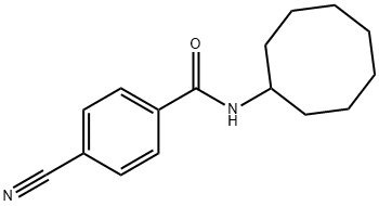 Benzamide, 4-cyano-N-cyclooctyl- (9CI) Struktur