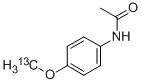 METHACETIN-METHOXY-13C Struktur