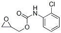 Carbamic acid, N-(2-chlorophenyl)-, oxiranylmethyl ester Struktur