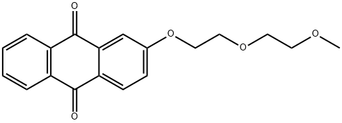 2-[2-(2-methoxyethoxy)ethoxy]anthraquinone  Struktur