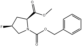 （2s，4s）-1-benzyl-2-methy-4-fluoropyrrolidine-1，2-dicarbo Struktur