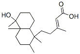 5-(Decahydro-5-hydroxy-1,2,4a,5-tetramethylnaphthalen-1-yl)-3-methyl-2-pentenoic acid Struktur