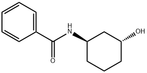 trans-N-(3-hydroxycyclohexyl)benzamide Struktur