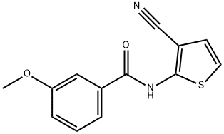 Benzamide, N-(3-cyano-2-thienyl)-3-methoxy- (9CI) Struktur