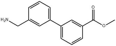 3'-(AMINOMETHYL)-BIPHENYL-3-CARBOXYLIC ACID METHYL ESTER Struktur