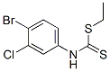 4-Bromo-3-chlorophenylcarbamodithioic acid ethyl ester Struktur