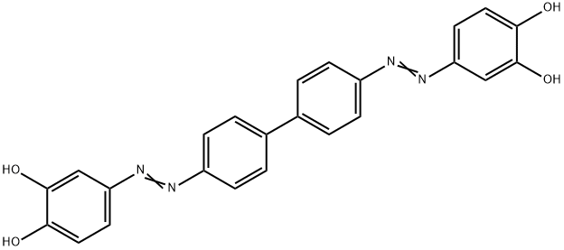 4,4'-[[1,1'-Biphenyl]-4,4'-diylbis(azo)]bis-1,2-benzenediol Struktur