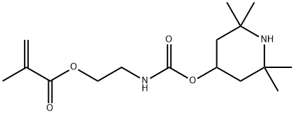 2-[[[(2,2,6,6-Tetramethyl-4-piperidinyl)oxy]carbonyl]amino]ethyl 2-methyl-2-propenoate Struktur