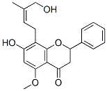 4'',7-DIHYDROXY-5-METHOXY-8-PRENYLFLAVANONE Struktur