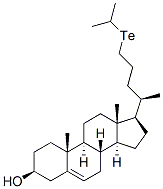 24-(isopropyltelluro)chol-5-en-3 beta-ol Struktur