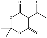 5-ACETYL-2,2-DIMETHYL-1,3-DIOXANE-4,6-DIONE Struktur