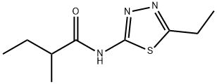 Butanamide, N-(5-ethyl-1,3,4-thiadiazol-2-yl)-2-methyl- (9CI) Struktur