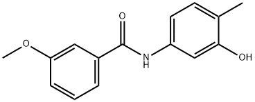 Benzamide, N-(3-hydroxy-4-methylphenyl)-3-methoxy- (9CI) Struktur