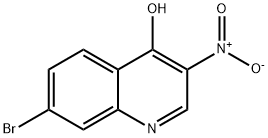 7-BroMo-4-hydroxy-3-nitroquinoline Struktur