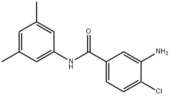 3-amino-4-chloro-N-(3,5-dimethylphenyl)benzamide Struktur