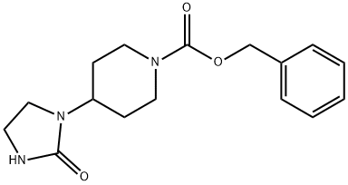 Benzyl 4-(2-oxoimidazolidin-1-yl)piperidine-1-carboxylate Struktur