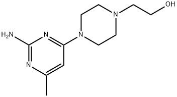 2-[4-(6-AMINO-2-METHYLPYRIMIDIN-4-YL)PIPERAZIN-1-YL]ETHANOL Struktur