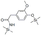 Benzeneacetamide, 3-methoxy-N-(trimethylsilyl)-4-[(trimethylsilyl)oxy] - Struktur