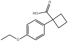 1-(4-ethoxyphenyl)cyclobutane-1-carboxylic acid Struktur