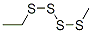 Tetrasulfide, ethyl methyl Struktur