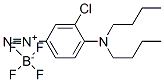 3-chloro-4-dibutylaminobenzenediazonium tetrafluoroborate Struktur