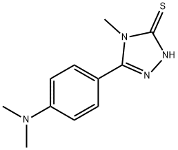 5-[4-(DIMETHYLAMINO)PHENYL]-4-METHYL-4H-1,2,4-TRIAZOLE-3-THIOL Struktur