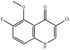 4(1H)-Quinolinone,  3-chloro-6-fluoro-5-methoxy- Struktur